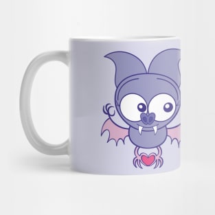 Couple of cute bats madly falling in love Mug